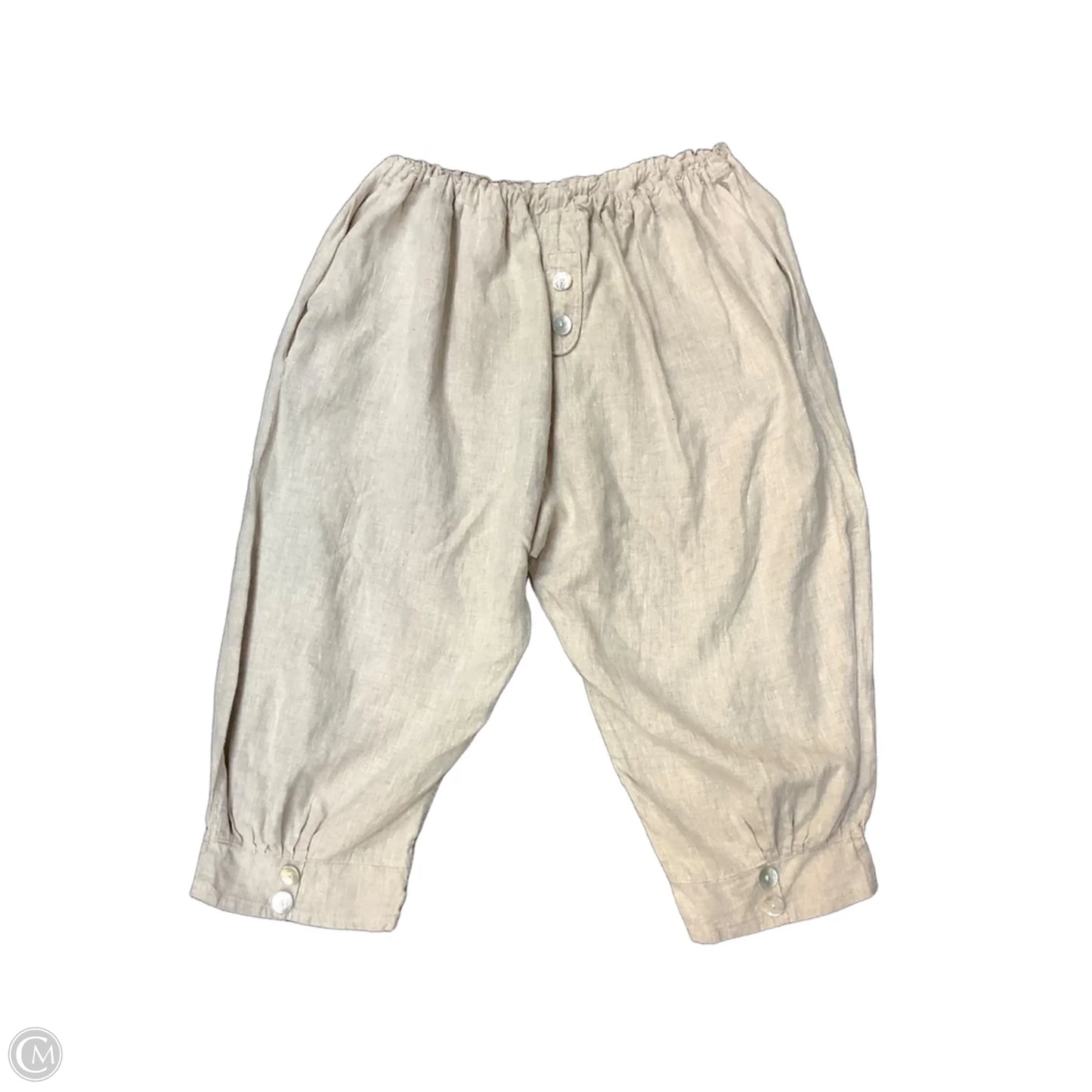 Pants Linen By Cmb In Tan, Size: Osfm
