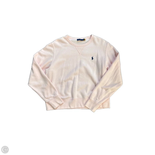 Sweatshirt Crewneck By Polo Ralph Lauren In Pink, Size: Xl