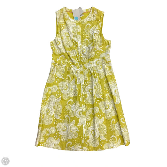 Dress Casual Midi By Boden In Yellow, Size: 14