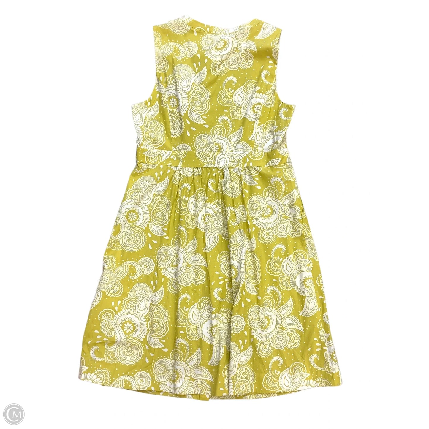 Dress Casual Midi By Boden In Yellow, Size: 14