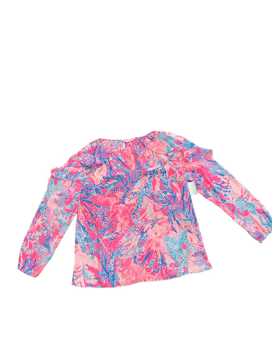 Pink Top Long Sleeve Lilly Pulitzer, Size M