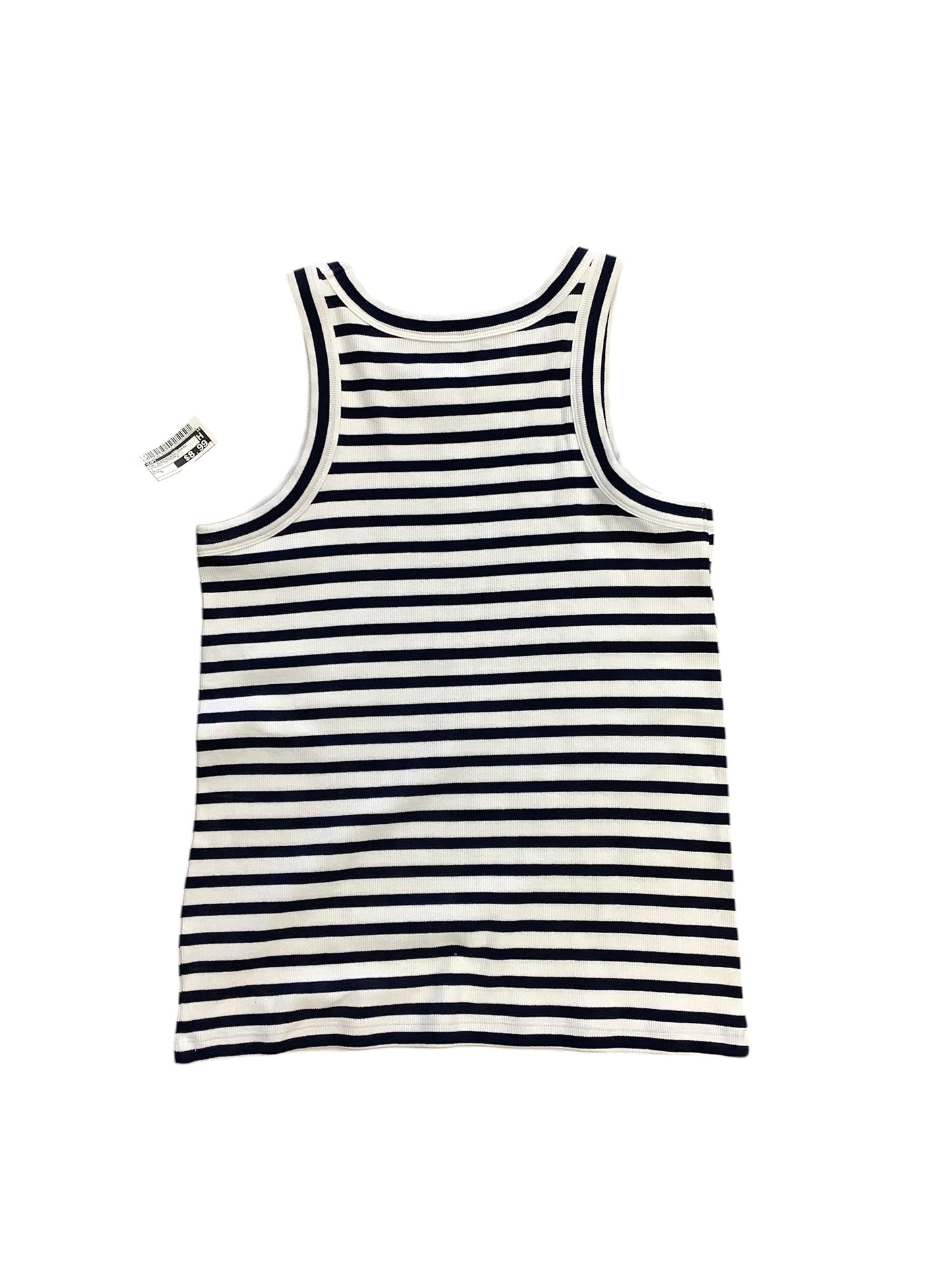 Top Sleeveless Basic By Loft In Striped Pattern, Size: L