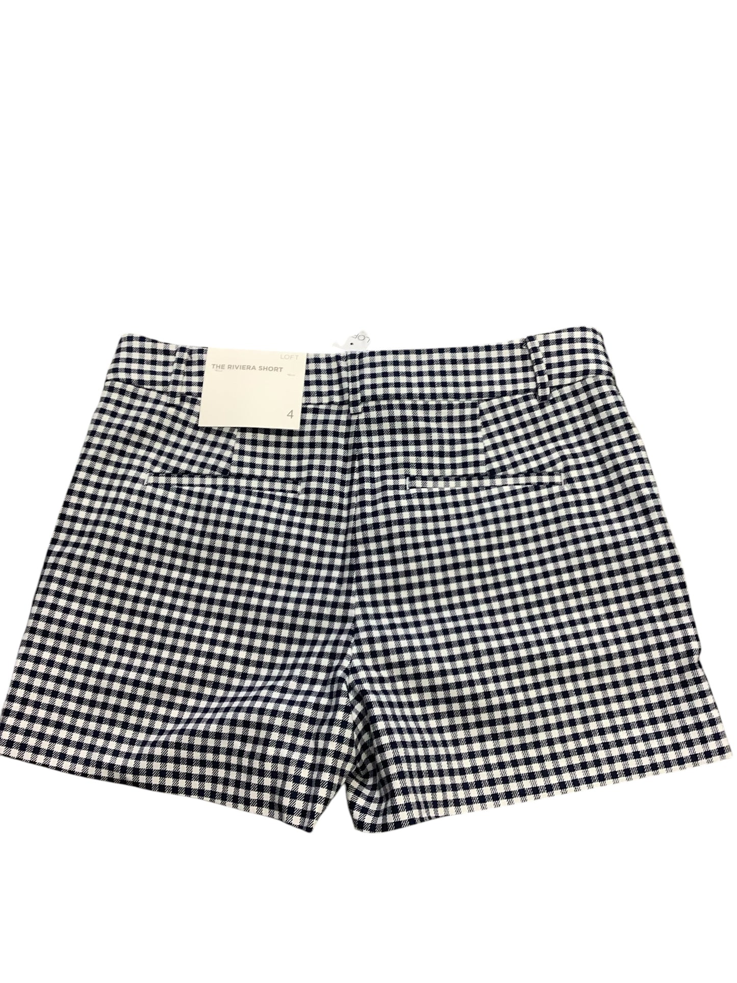 Shorts By Loft In Checkered Pattern, Size: 4