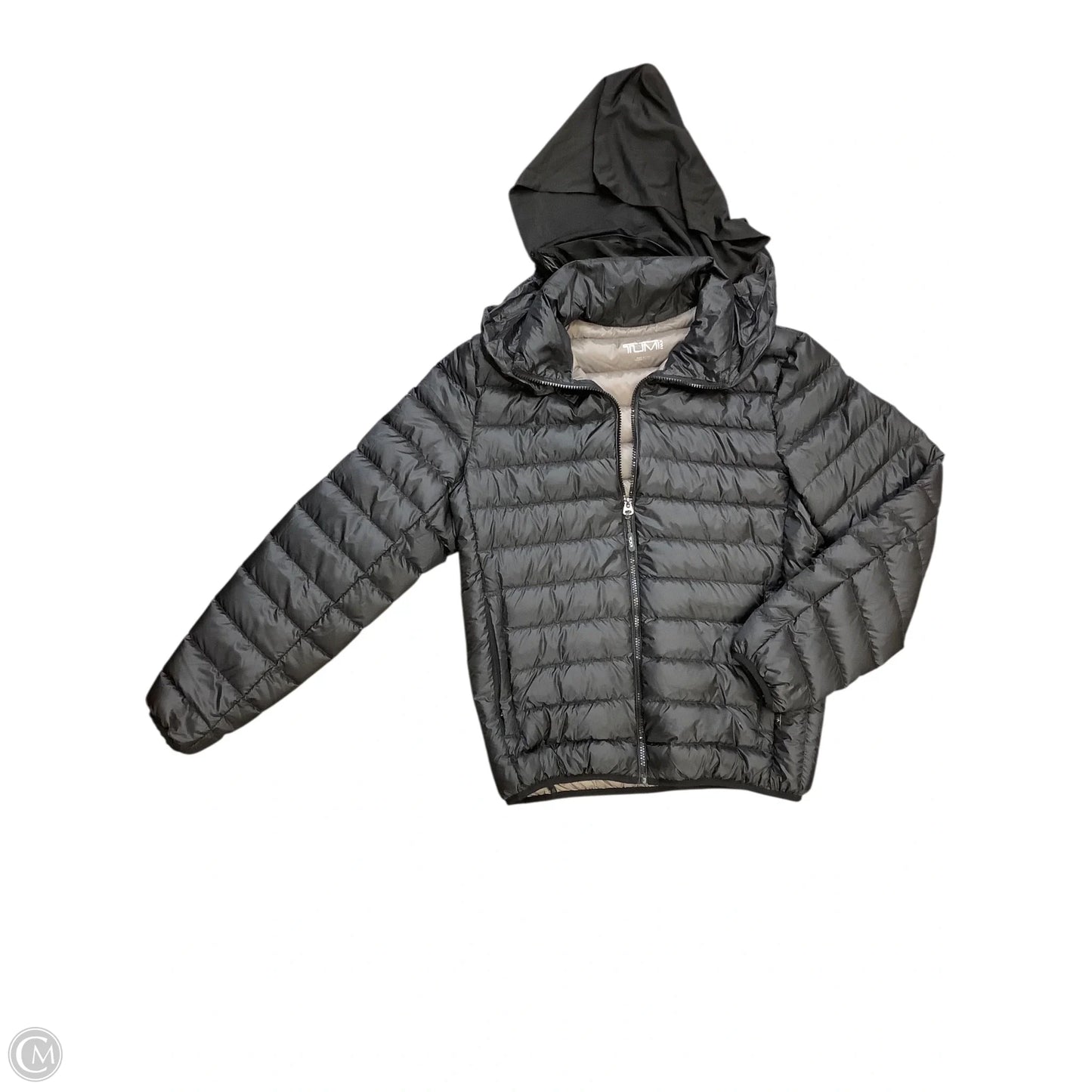 Coat Puffer & Quilted By Tumi In Black, Size: S