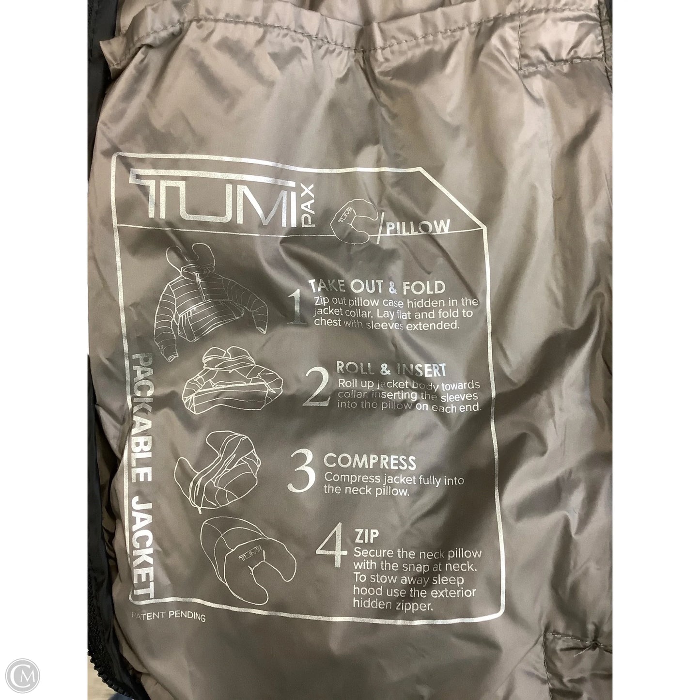 Coat Puffer & Quilted By Tumi In Black, Size: S