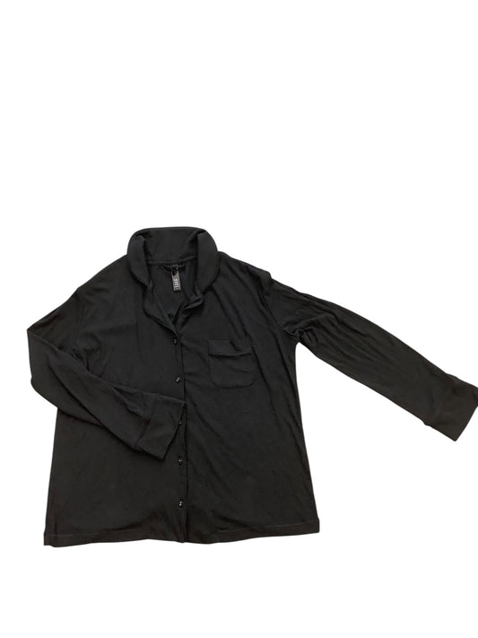 Top Long Sleeve By Skims In Black, Size: L