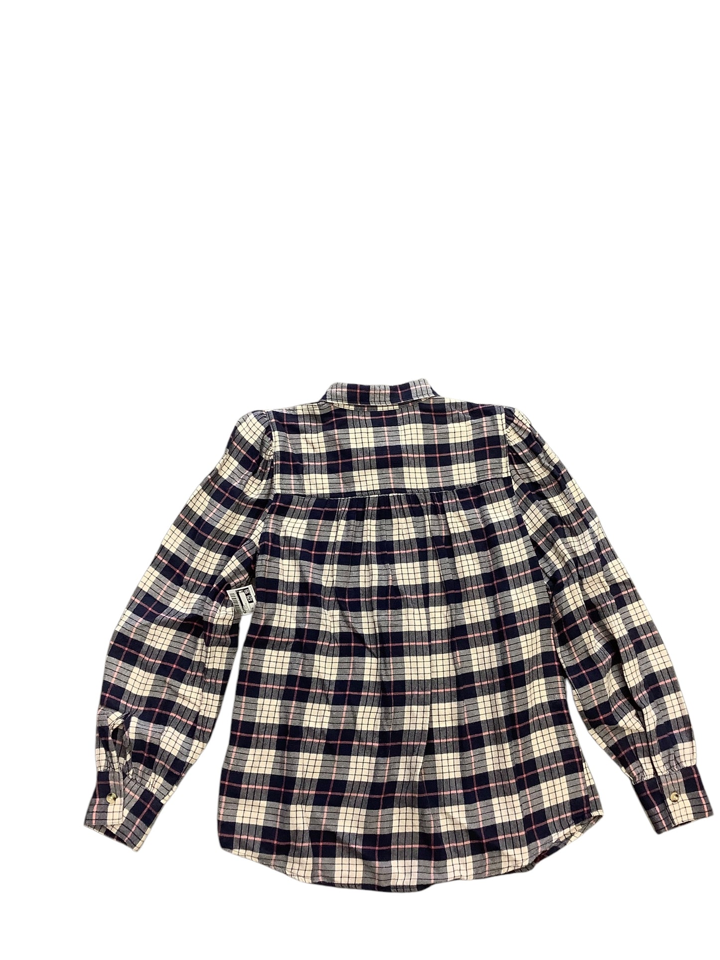 Top Long Sleeve By Rails In Plaid Pattern, Size: M