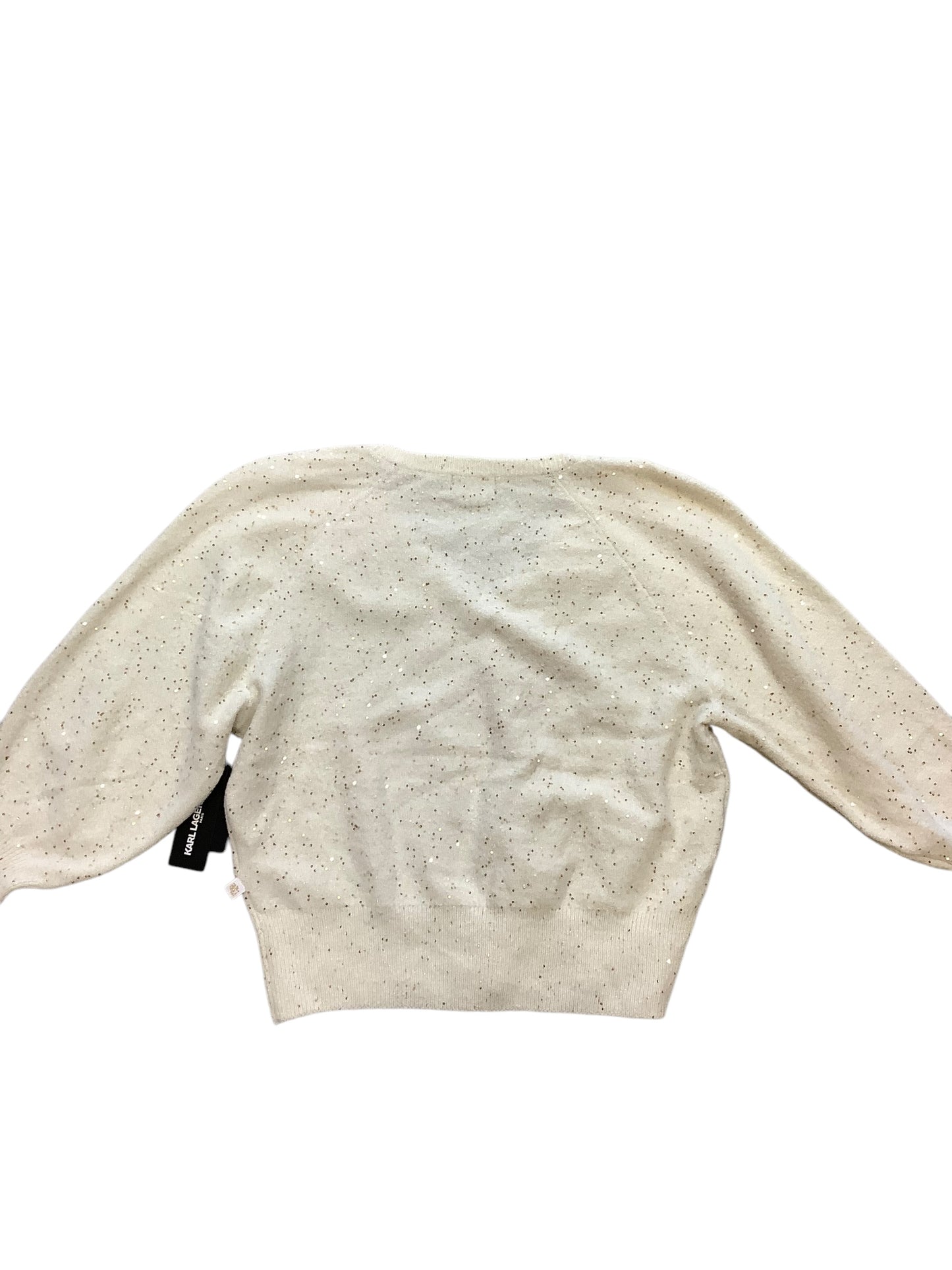 Sweater By Karl Lagerfeld In Cream, Size: M