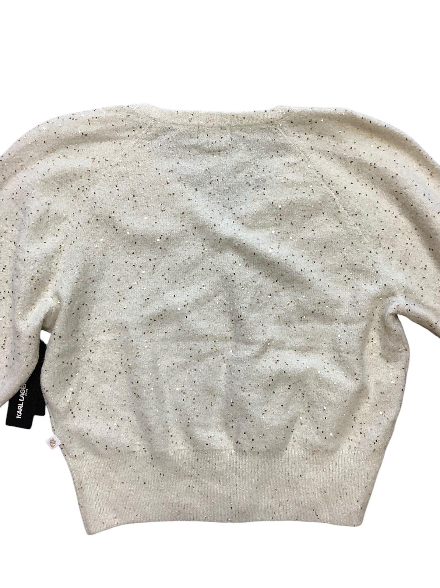 Sweater By Karl Lagerfeld In Cream, Size: M