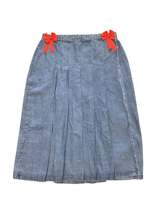 Skirt Maxi By Cmc In Blue Denim, Size: 28
