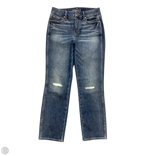 Jeans Straight Crop By White House Black Market In Blue Denim, Size: 0