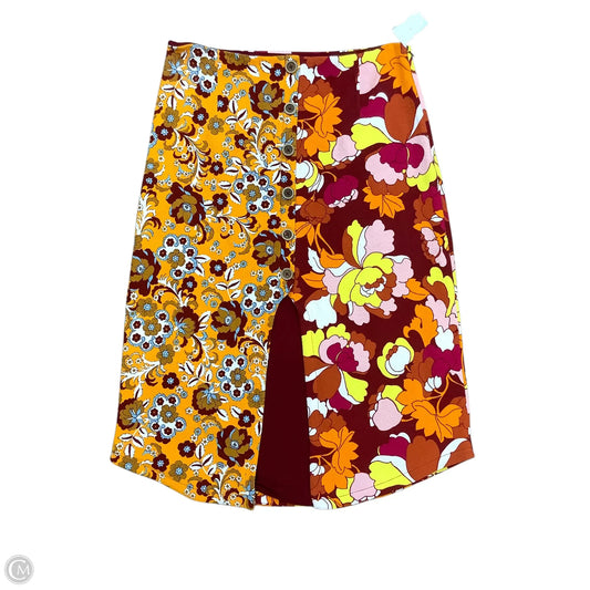 Skirt Midi By Maeve In Floral Print, Size: Xl