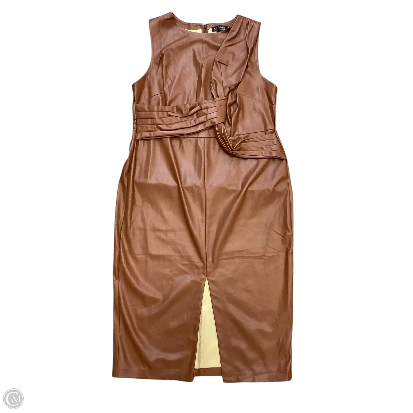 Dress Party Midi By Eloquii In Brown, Size: 18