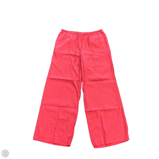 Pants Linen By A New Day In pink colored, Size: Xl