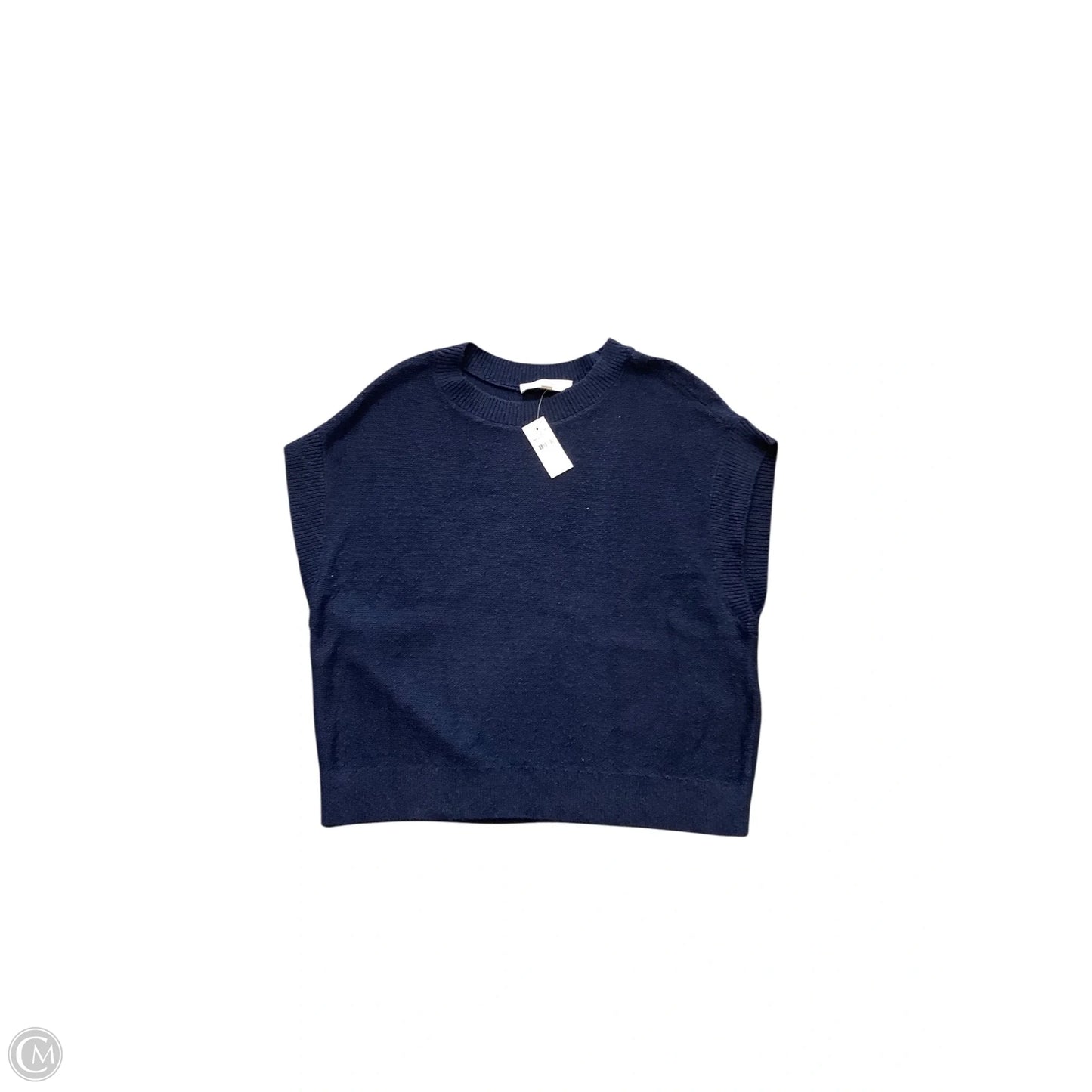 Vest Sweater By Loft In Blue, Size: L