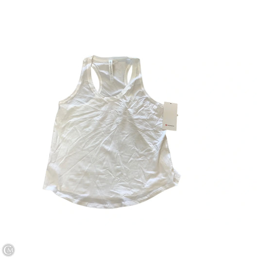 Athletic Tank Top By Lululemon In White, Size: 12