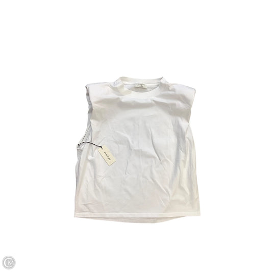Top Sleeveless Basic By Babaton In White, Size: Xs
