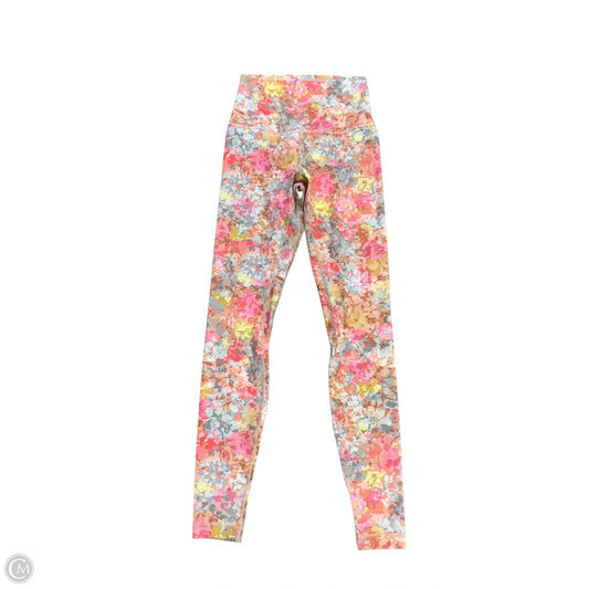 Athletic Leggings By Lululemon In Floral Print, Size: 4