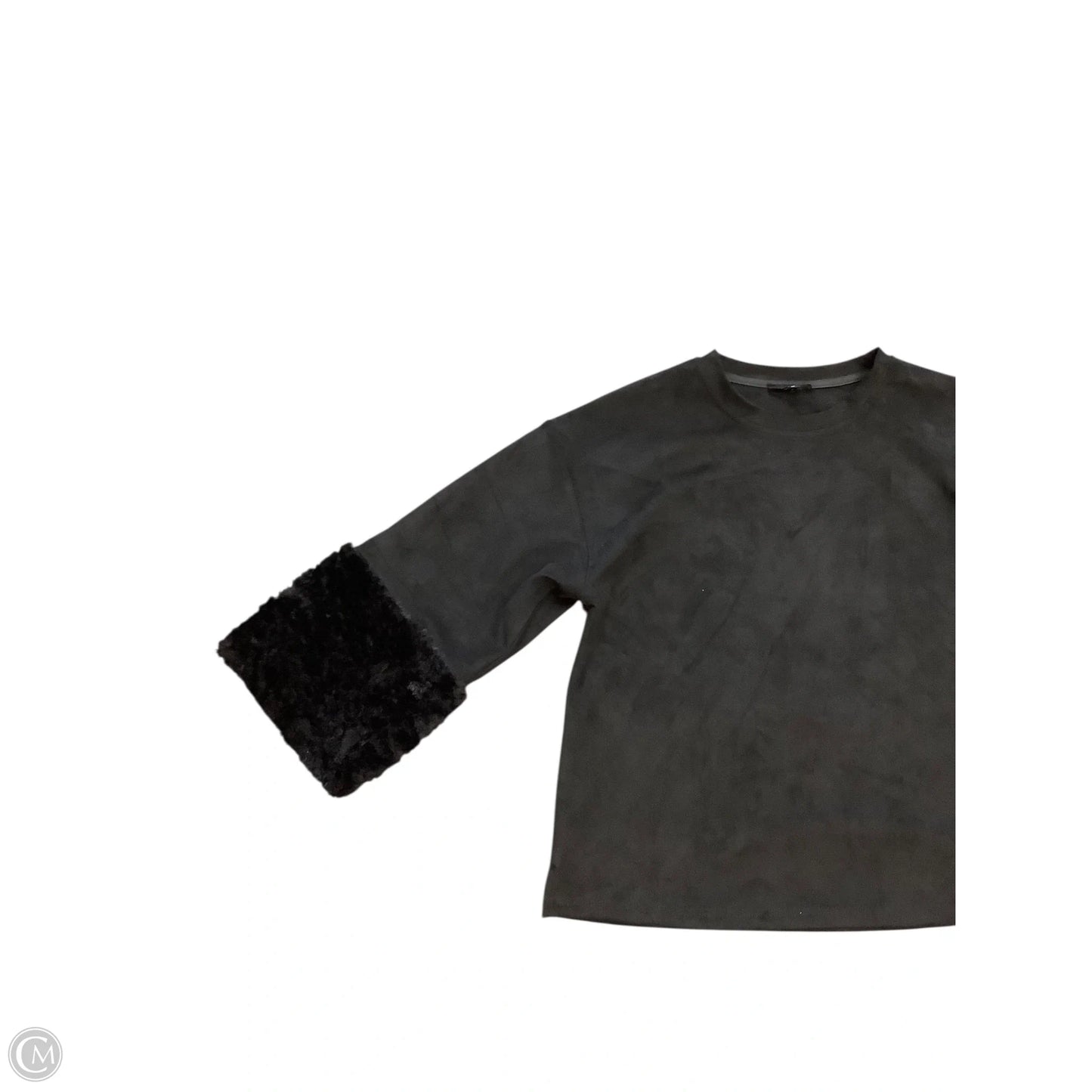 Top Long Sleeve By Cmb In Black, Size: M