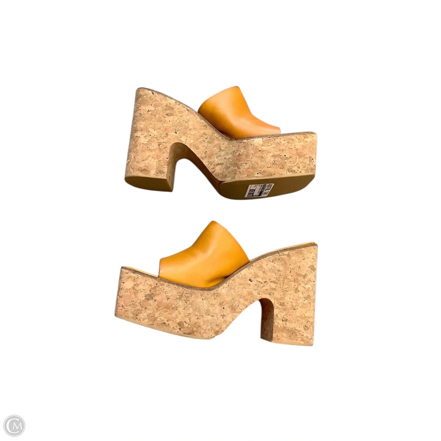 Sandals Heels Platform By Jeffery Campbell In Gold, Size: 9
