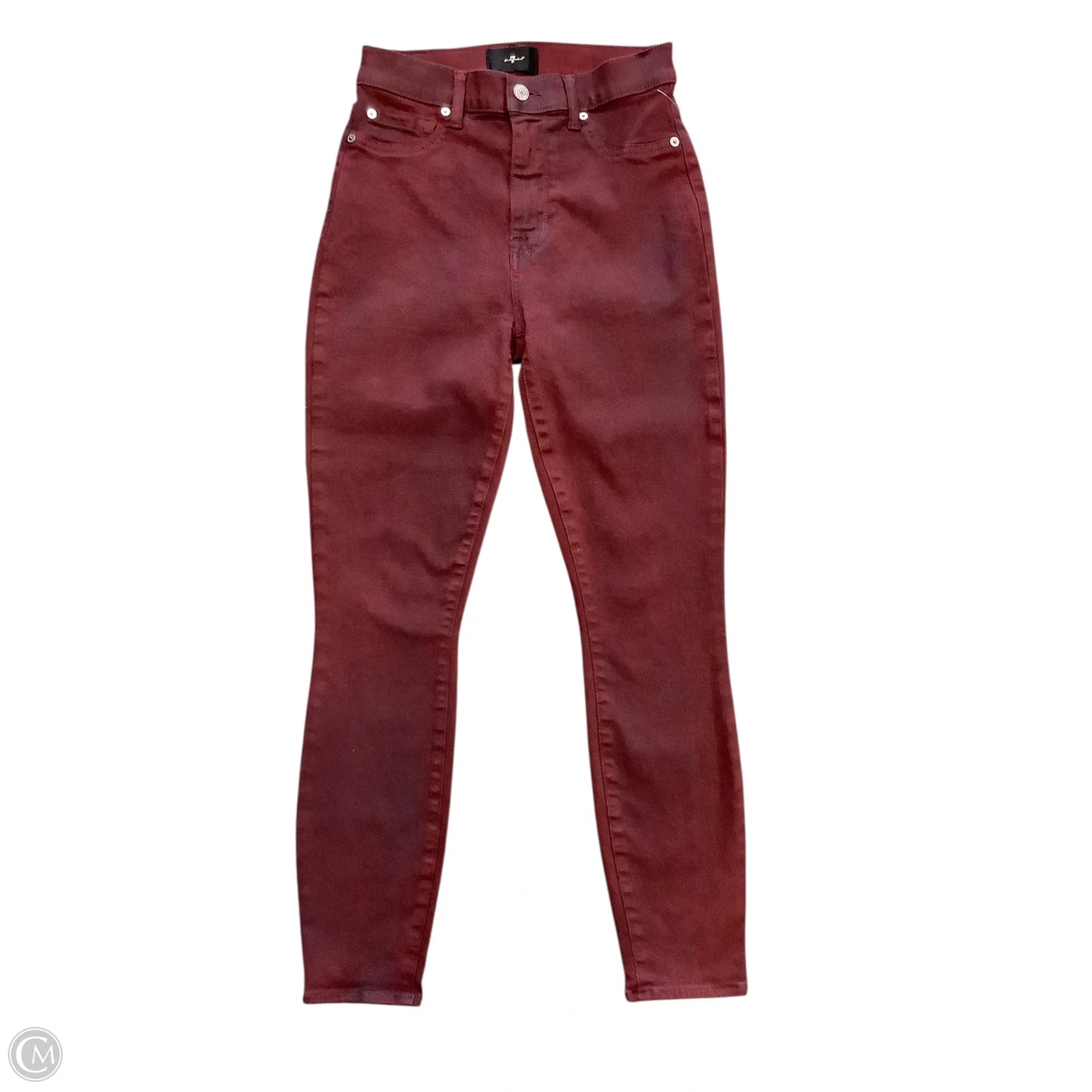 Jeans Skinny By 7 For All Mankind In Red, Size: 2/4