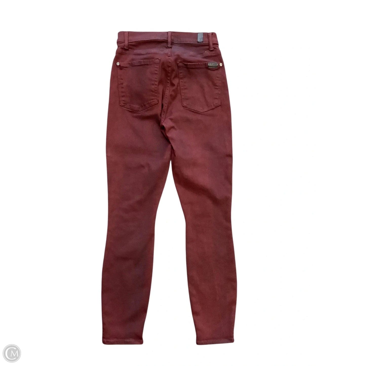 Jeans Skinny By 7 For All Mankind In Red, Size: 2/4