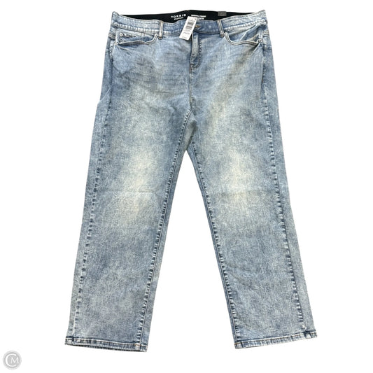 Jeans Straight By Torrid In Blue Denim, Size: 22