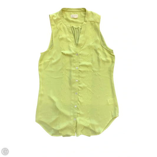 Top Sleeveless Basic By Meadow Rue In Yellow, Size: 6