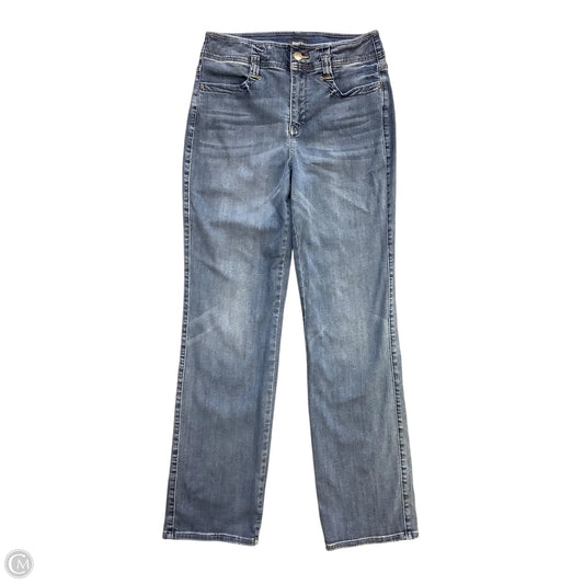 Jeans Straight By Not Your Daughters Jeans In Blue Denim, Size: 10
