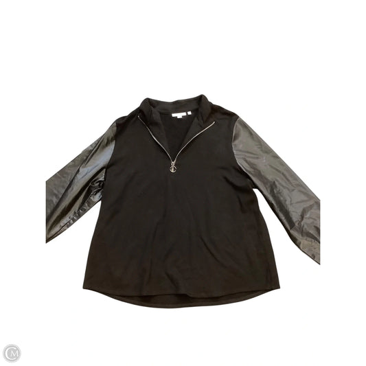 Blouse Long Sleeve By Chicos In Black, Size: Xl