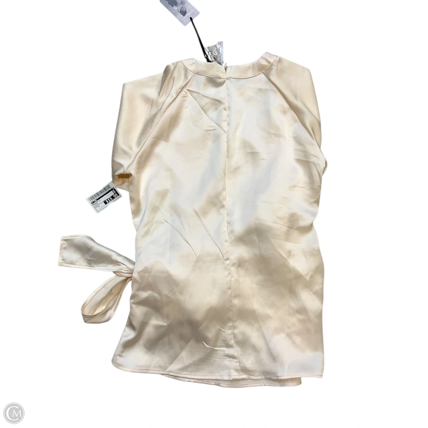 Blouse Long Sleeve By Cmc In Cream, Size: S