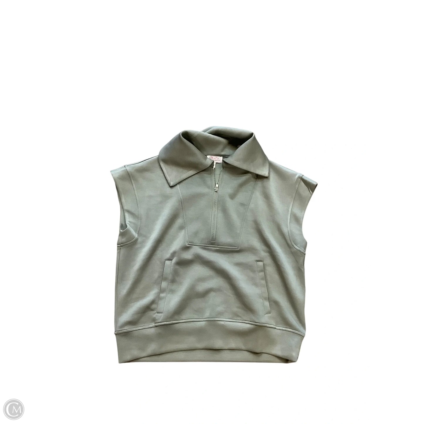 Athletic Sweatshirt Crewneck By Cmc In Green, Size: M