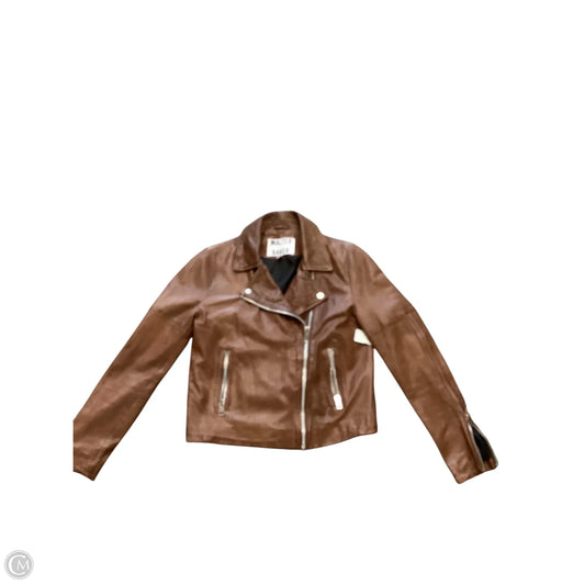 Jacket Moto By Walter Baker In Brown, Size: L