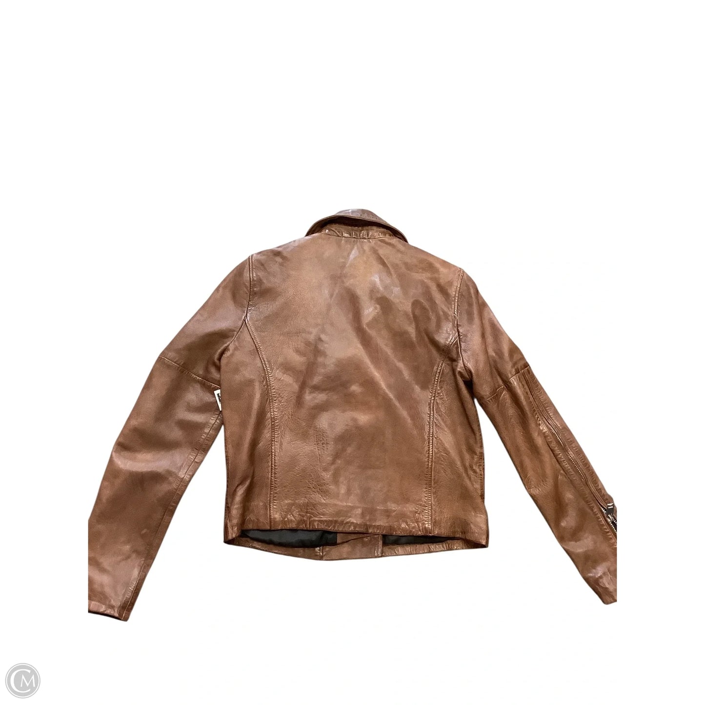 Jacket Moto By Walter Baker In Brown, Size: L