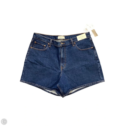 Shorts By Abercrombie And Fitch In Blue Denim, Size: 16