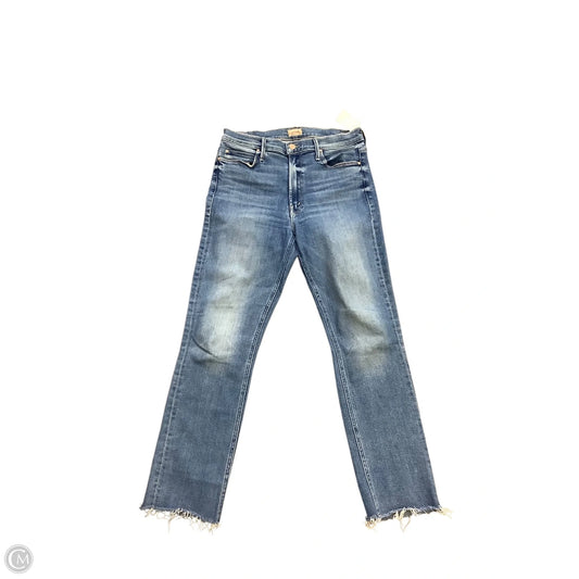 Jeans Straight By Mother In Blue Denim, Size: 10(30)