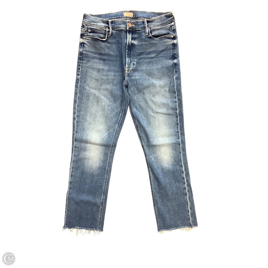 Jeans Straight By Mother Jeans In Blue Denim, Size: 10(31)