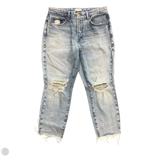 Jeans Straight By Good American In Blue Denim, Size: 8(29)