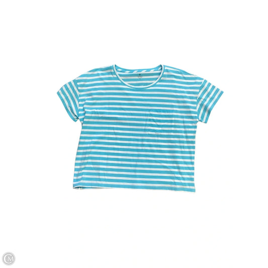 Top Short Sleeve Basic By Talbots In Blue, Size: Xl