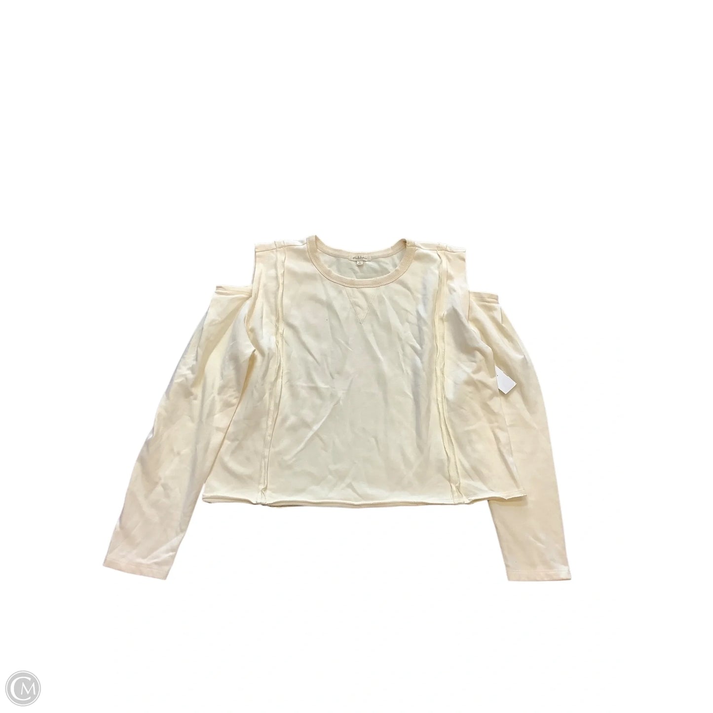 Sweatshirt Crewneck By Oli & Hali In Cream, Size: L