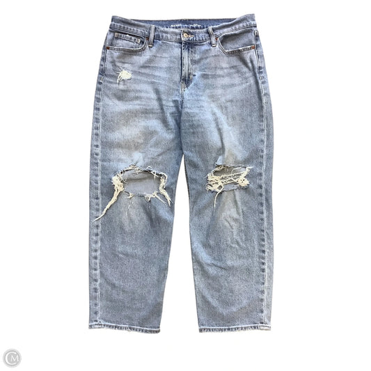 Jeans Straight By Old Navy In Blue Denim, Size: 12