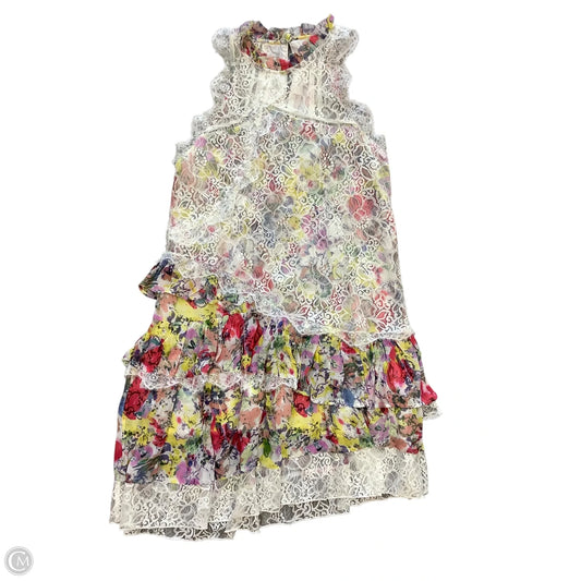 Dress Party Short By Anthropologie In Floral Print, Size: S