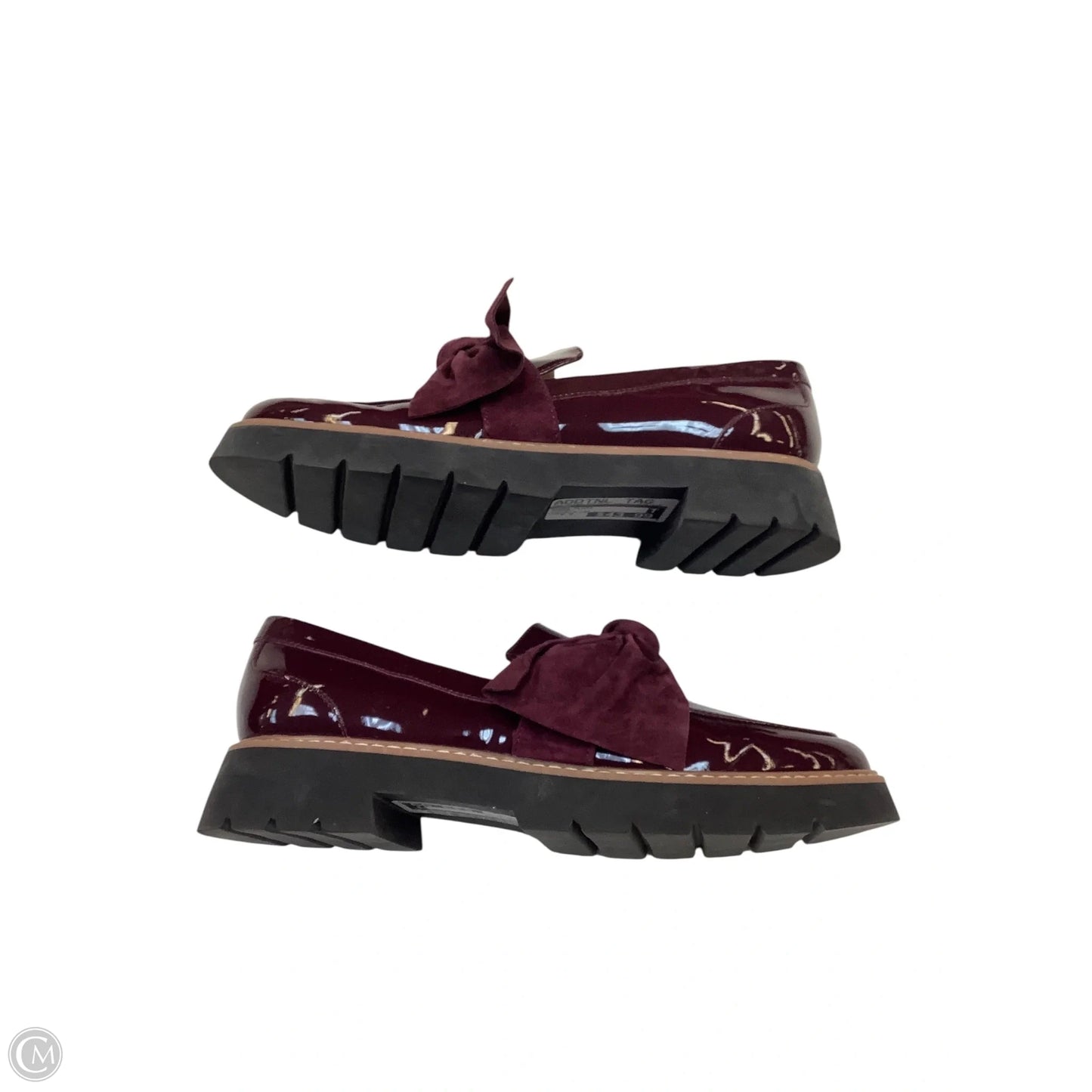 Shoes Flats By Cma In Maroon, Size: 9.5