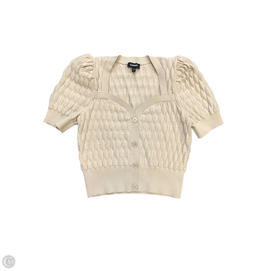 Sweater Short Sleeve By Express In Tan, Size: M