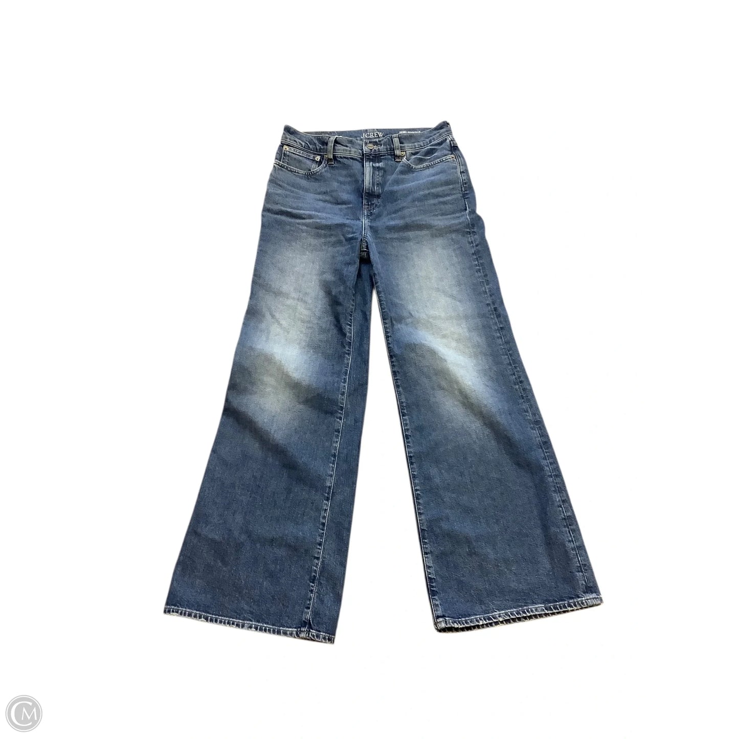 Jeans Wide Leg By J. Crew In Blue Denim, Size: 6