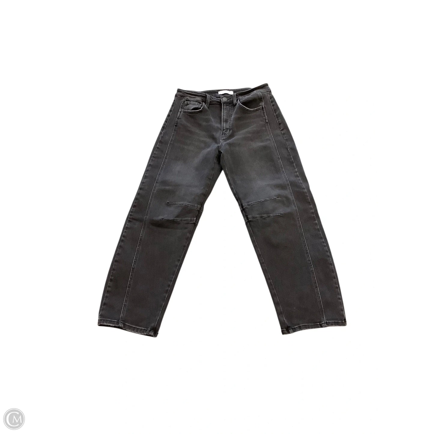Jeans Wide Leg By Flying Monkey In Black Denim, Size: 8