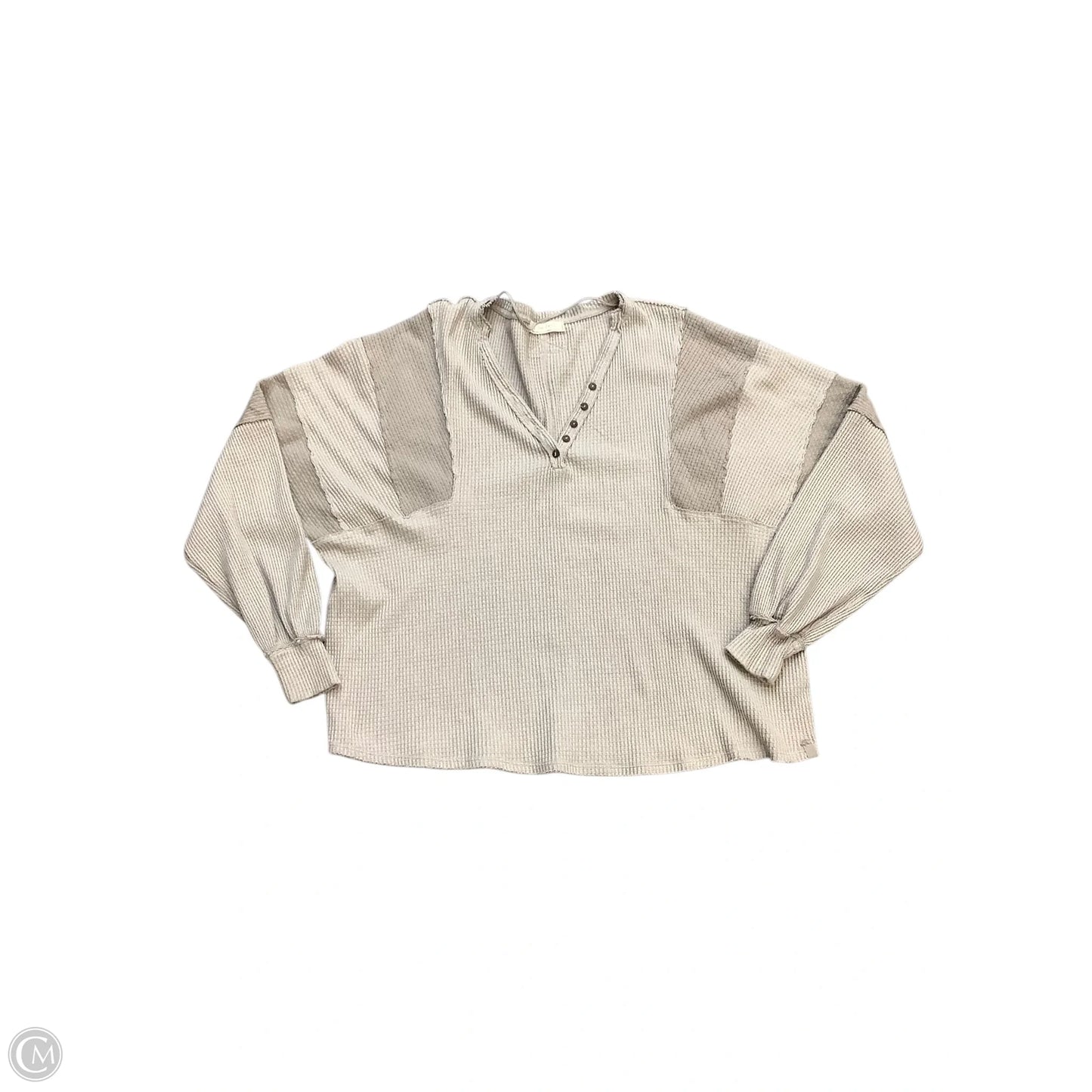 Top Long Sleeve By We The Free In Taupe, Size: S