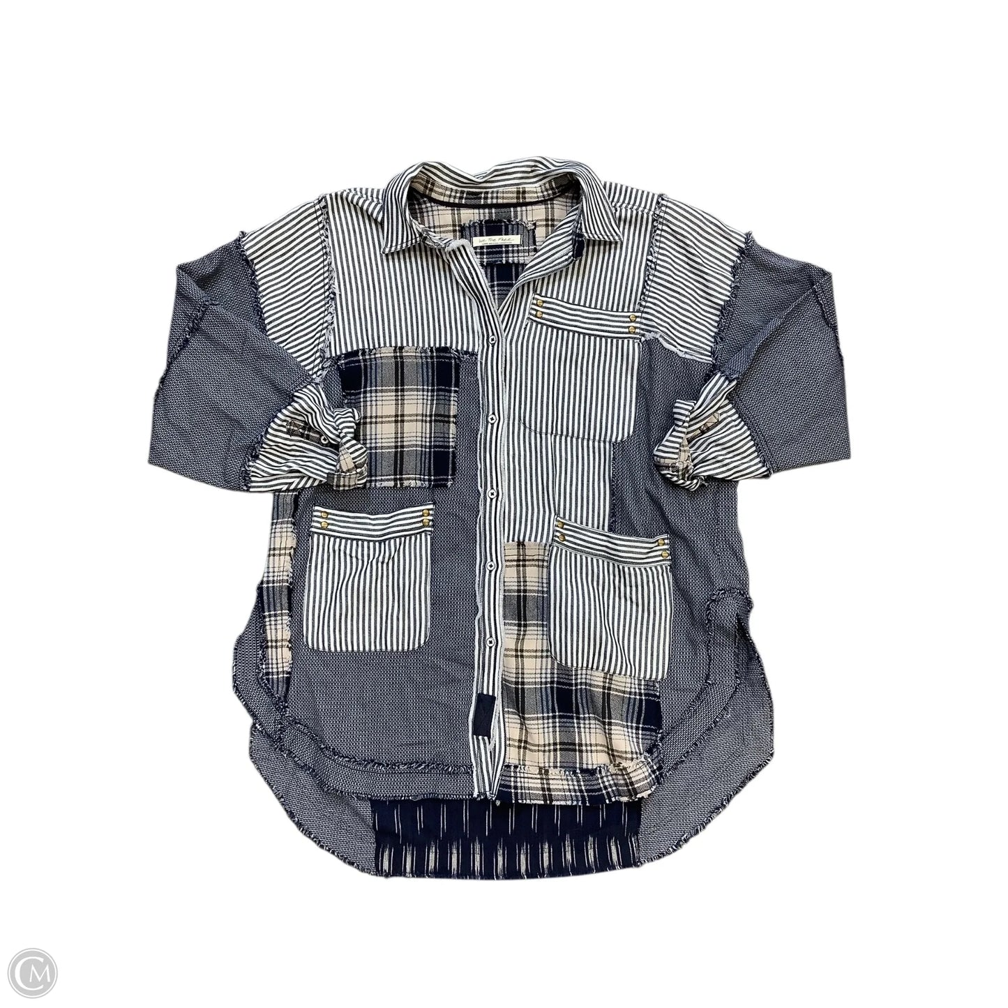 Tunic Long Sleeve By We The Free In Blue, Size: L