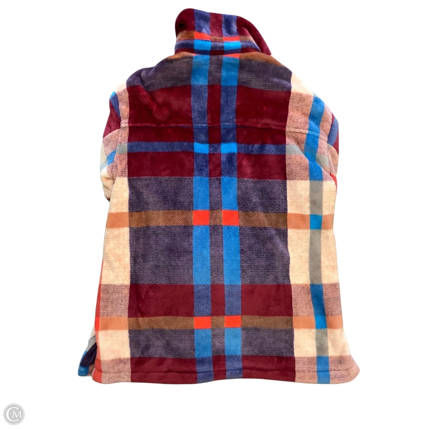 Jacket Fleece By Mumu In Blue & Purple, Size: Xs