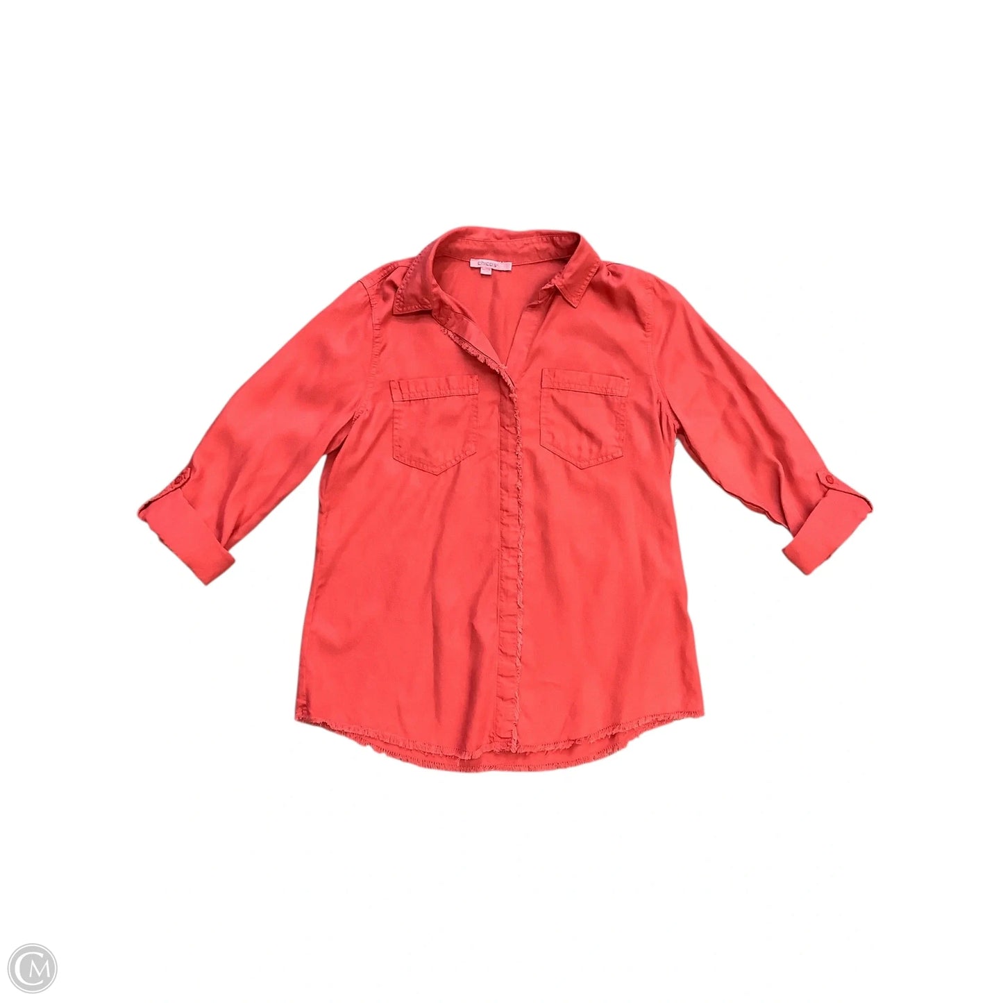 Top Long Sleeve By Chicos In Red, Size: 6